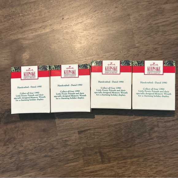 1990 Hallmark Miniature Little Frosty Friends Set of 4 l Husky Bear Seal Frosty - Picture 6 of 16